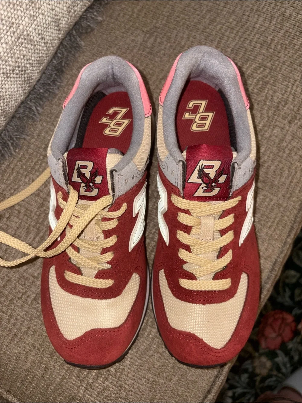 New Balance Boston College Burgundy and Retro Runner